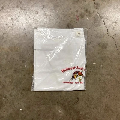 Vintage 60s Deadstock BSA Philmont Scout Ranch Cimarron New Mexico T shirt | M - Image 1 of 4