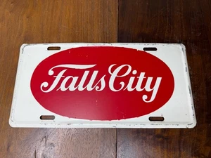 PLACA PUBLICITARIA DE CERVEZA DE LA CIUDAD DE LAS CAÍDAS PLACA DE CAMIÓN RARA CERVEZA CAR CLUB - Imagen 1 de 15