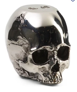 Buster and Punch x Travis Barker Skull Doorstop Stainless Steel 4 Lb Home Decor - Afbeelding 1 van 3