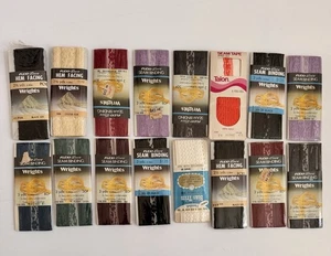 16 Stück Vintage Flexi-Spitze Nahtbindung & Saumband verschiedene Farben Nylon Nähen - Bild 1 von 3