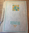 J. WIX, KENSITAS FLOWER SILKS IN THEIR ORIGINAL ALBUM, COMPLETE SET OF 60. 1934