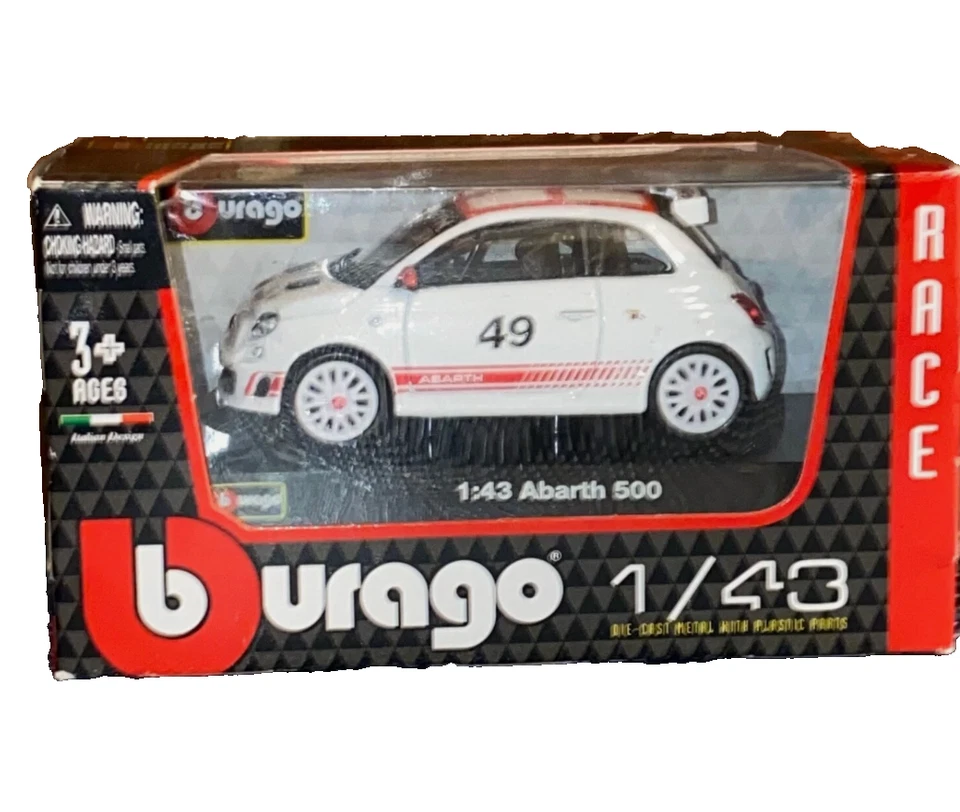 Abarth 500 Burago 1/43 — 第 1/3 张图片