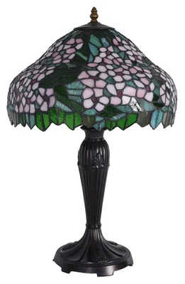 Tiffany Lamp In Art Nouveau Style Nightstand Lamp Antique Style Table Light 56Cm - Image 1 of 4
