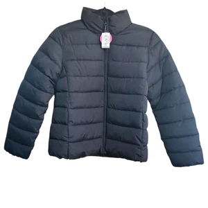 The Childrens Place Girls Size XXL High Collar Water Resistant Puffer Coat Black - Picture 1 of 11