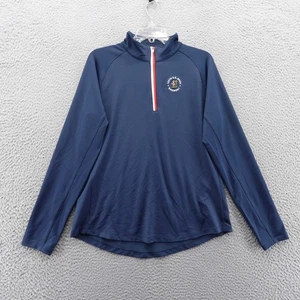 Walter Hagen Womens US Open Oakmont Quarter Zip Pullover Blue Large NEW - Picture 1 of 14