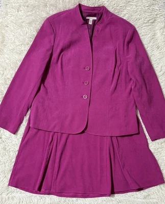 Conjunto de traje para mujer rosa colección J M chaqueta talla 18 / falda talla 14 Foto 1 de 4