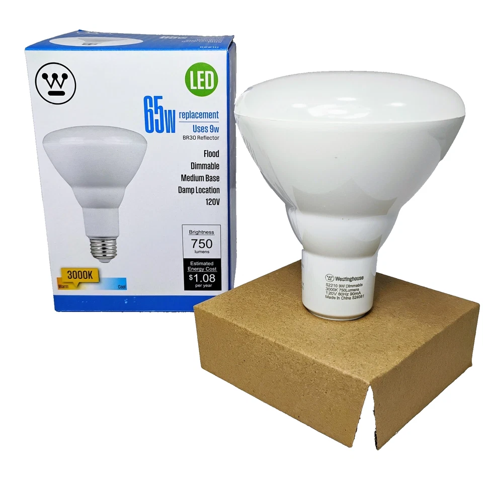 NEW WESTINGHOUSE 65W DIMMABLE WARM LIGHT (6 PACK) -52210 - Image 1 of 3