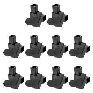  20 Stück Vierkantrohrverschraubungen: Kunststoff 2-fach Verbinder - L Form Rohrverbinder - - Bild 1 von 12