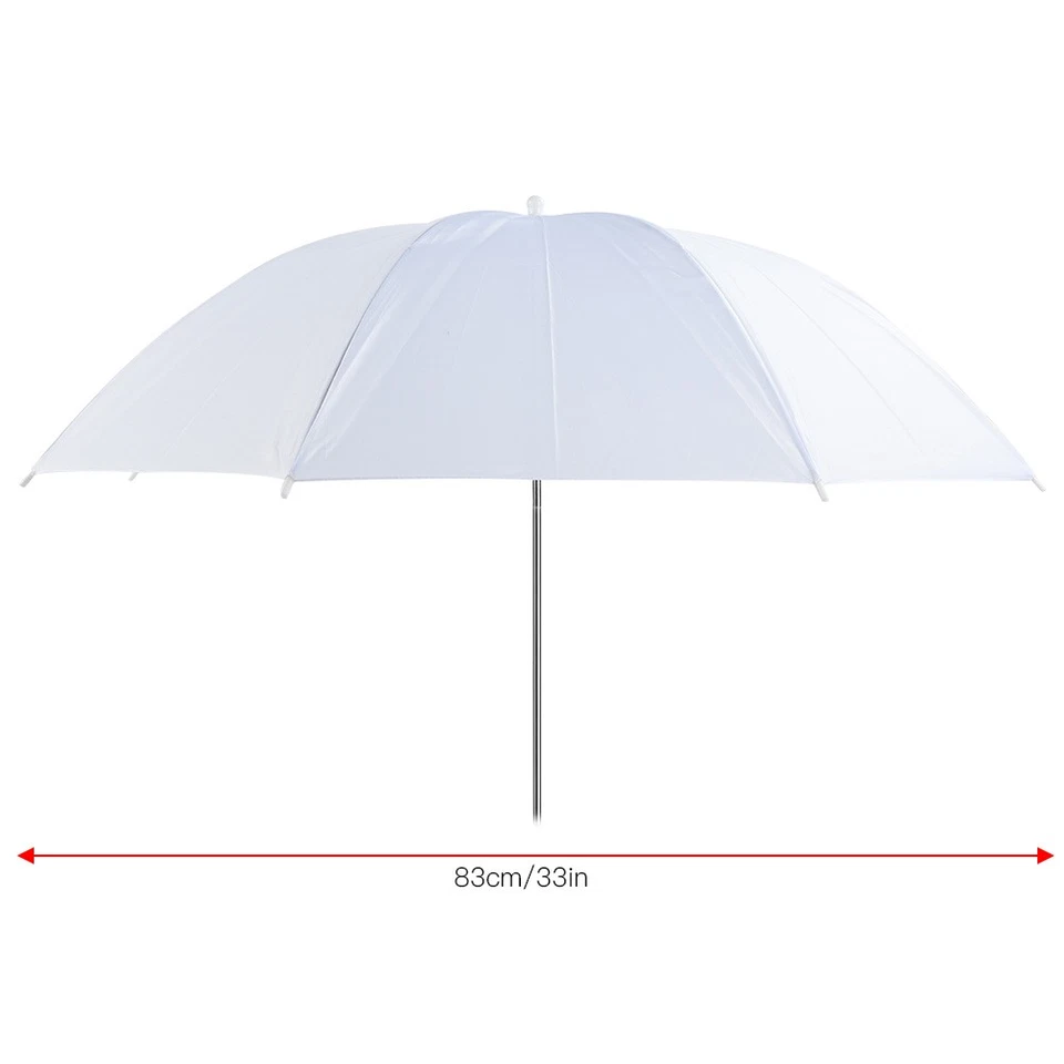 33 Inch Translucent White Soft Umbrella For Photography Studio Flash Light - Image 1 of 4