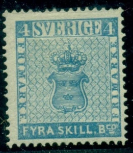 SUECIA #2R (2E2) 4sk 1868 reimpresión, nuevo og, LH, VF, Facit $400.00 - Imagen 1 de 1