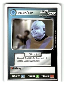 Tarjeta coleccionable Star Trek Unlimited Premiere 1994 personal Mot the Barber C - Imagen 1 de 4