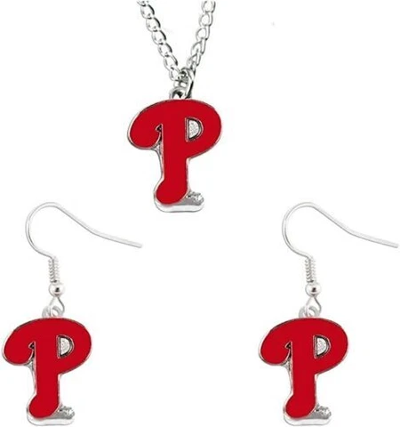 MLB Necklace and Dangle Earring Set Cover