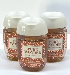 ✨Bath Body Works Pocketbac Hand Sanitizer Anti Bac Gel 3 Pure Wonder✨ - Picture 1 of 1