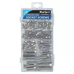 Set di viti bulloni a brugola esagonale metrica M4 - M10 assortimento 106 pz - Foto 1 di 3