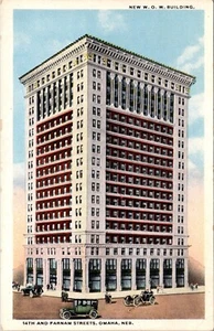 Nuevo W.O.W. Postal del edificio Omaha Nebraska - Imagen 1 de 2