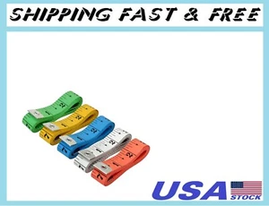 Pack of 5 Flexible Tape Measure, Accurate Dual Scale Standard & Metric - Picture 1 of 7