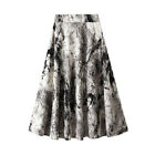 New Printed Women's Chiffon Long Skirt Full Swing High-waisted Umbrella Skirt