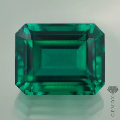 Emerald Genuine Hydrothermal Green Loose Gemstone Octagon Zambia 3ct. 8x10mm. EU - Image 1 of 4