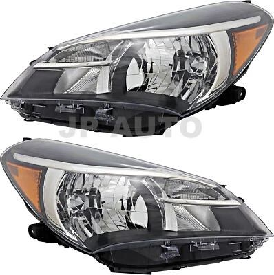 For 2015-2017 Toyota Yaris Hatchback Headlight Halogen Set Pair Foto 1 de 4