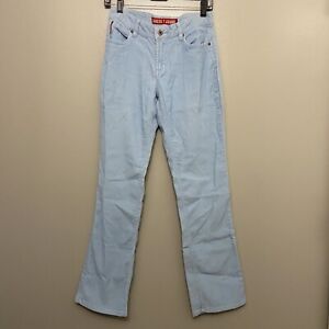 Vintage Guess Jeans Womens Stretch Low Rise Blue Corduroy Bootcut Pants size 28