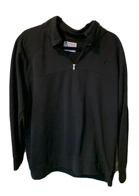 Champion quarter zip jacket size womens XL Black Fleece Sweatshirt - Image 1 of 4