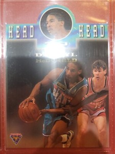 DARRYL MCDONALD/RICKY GRACE 1995 Futera Head To Head Insert