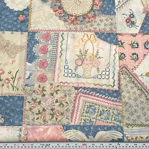 Daisy Kingdom Lines & Lace for Springs Cotton Fabric by the HALF YARD - Picture 1 of 2