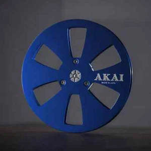 One 7'' Blue AKAI Light Metal Aluminum Reel to Reel Take Up Reel for Akai GX-77 - Picture 1 of 5