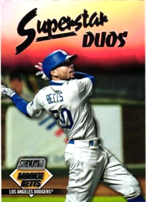 2021 Topps Stadium Club Superstar Duos # SD2 Mookie Betts-Los Angeles Dodgers - Image 1 of 2