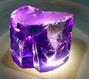 Rough Loose Gemstone Certified 248 Ct Natural Cambodian Purple Zircon - Picture 1 of 4