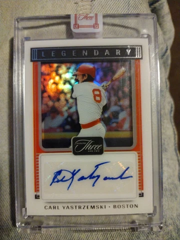 carl yastrzemski autographed baseball Sealed /49 Cover