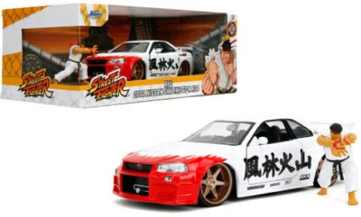 Jada Toys - 1:24 Street Fighter 2002 Nissan Skyline GT-R R-34 auto pressofusa e 2.7