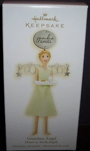 MIB 2009 Hallmark ~ GRANDMA ANGEL ~ Down to Earth Angels Baking Cookies - Picture 1 of 3