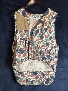 Vintage Seaway Storm Pruf Mens Camouflage Camo Bird Hunting Shooting Vest Size M - Picture 1 of 12