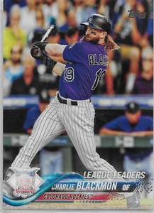 2018 Topps #92 Charlie Blackmon LL Colorado Rockies
