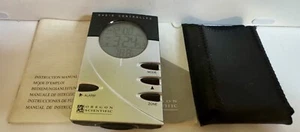 Vintage Oregon Scientific RM962A Atomic Travel Clock w/ Case & Manual–Working - Picture 1 of 4