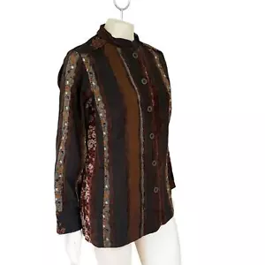 CITRON SANTA MONICA Art to Wear Asian Inspired Pieced Jacket WOMEN'S XL - Picture 1 of 10