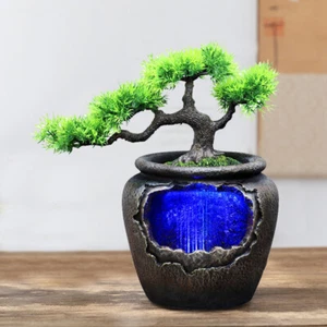 Indoor Tabletop Water Fountain Waterfall Fountain Rock Fengshui Desktop Decor - Photo 1 sur 12