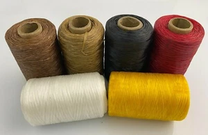 6 Rolls SINEW Sinue wax thread bead craft artificial beadwork fringe loom weave - Picture 1 of 15