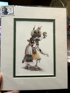 2002 Danny Lanza Kachina Dancer Lithograph BADGER Navajo Hopi NEW sealed - Picture 1 of 6