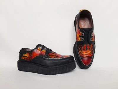 Мужские ботинки New Rock Red Flames, размер ЕС 44, туфли на платформе New Rock, готика, панк - Изображение 1 из 4