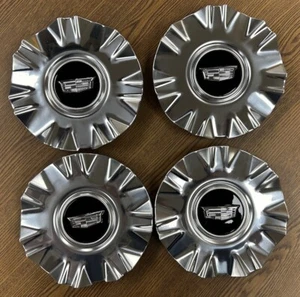 7 3/4" Cadillac Escalade OEM Polished Center Cap #23378305 set - Picture 1 of 2