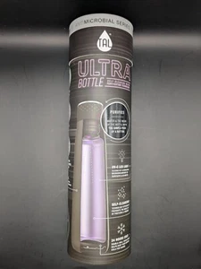 Botella TAL Ultra 18 oz negra | Purificador de agua de acero inoxidable autolimpiante UV - Imagen 1 de 5
