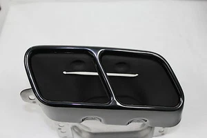 Genuine Mercedes-Benz BLACK AMG A45 Performance Exhaust Tips A-Class W176 NEW - Picture 1 of 14