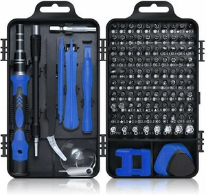 Schraubendreher Set 115 in 1, Mini Präzisionsschraubendreher Set mit Koffer - Blau - Bild 1 von 9