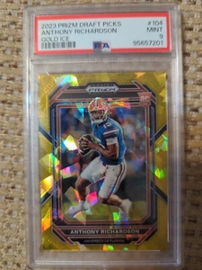 Anthony Richardson 2023 Prizm Draft Pick Gold Ice #104 RC Rookie PSA 9 MINT Card - Bild 1 von 1