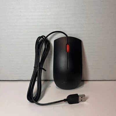 New Lenovo SM-8823 USB Wired Mouse Scroll Wheel Optical Standard Mouse Works - Image 1 of 4