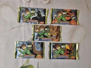 5 Beutel Lamincards Ben 10 Serie Alien Force Video Virtual Versiegelt Pakete  - Bild 1 von 2