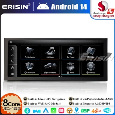 12.3" 8+128GB 8-Core Android 14 Car Stereo Sat Navi for Audi A4 S4 B8 A5 S5 RS5 - Image 1 of 4