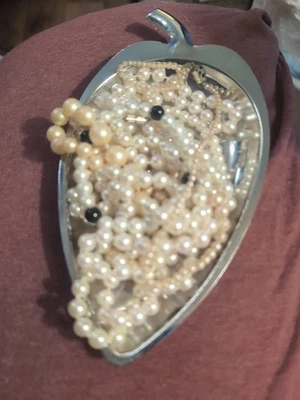 Vintage Faux Pearl Costume Jewelry Lot  - Image 1 of 4